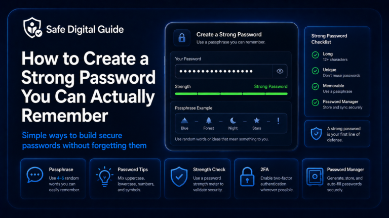 How to create a strong password