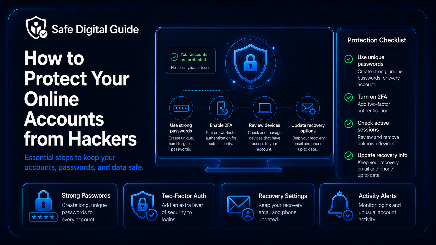 Protect your online accounts from hackers