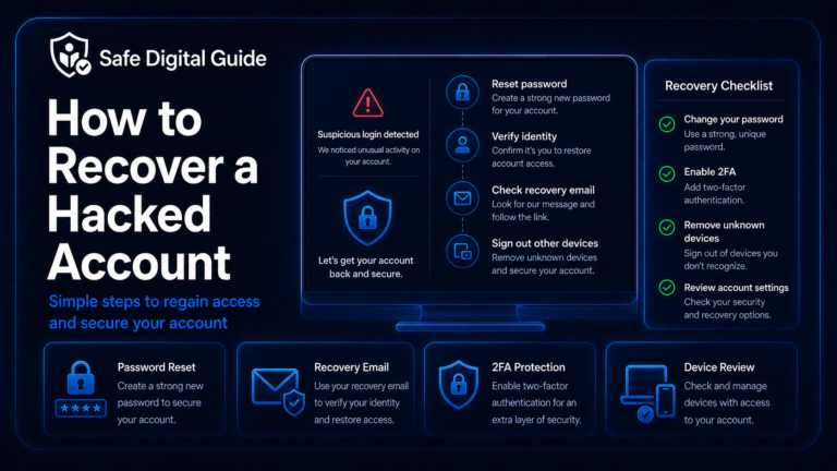 Recover a hacked account