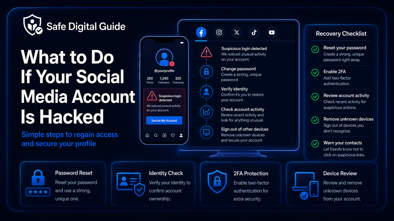 Social media account hacked