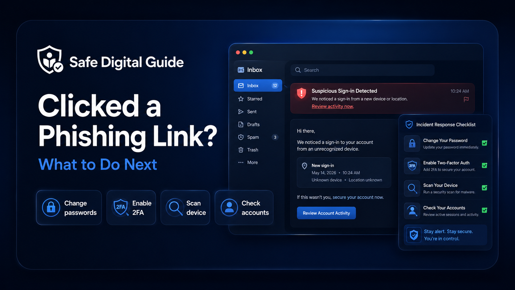 What to do if you clicked a phishing link